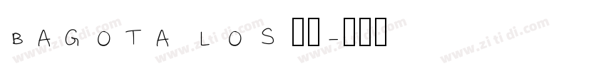 BAGOTA LOS 字体字体转换